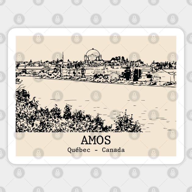 Amos - Québec Magnet by Lakeric